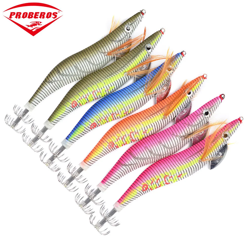 

Wood Fishing Lures Squid Shrimp Jump Jigging Plastic Hard Bait 150mm/22g Isca Artificial Sea Fishing Bait Tackle For Lake Pesca