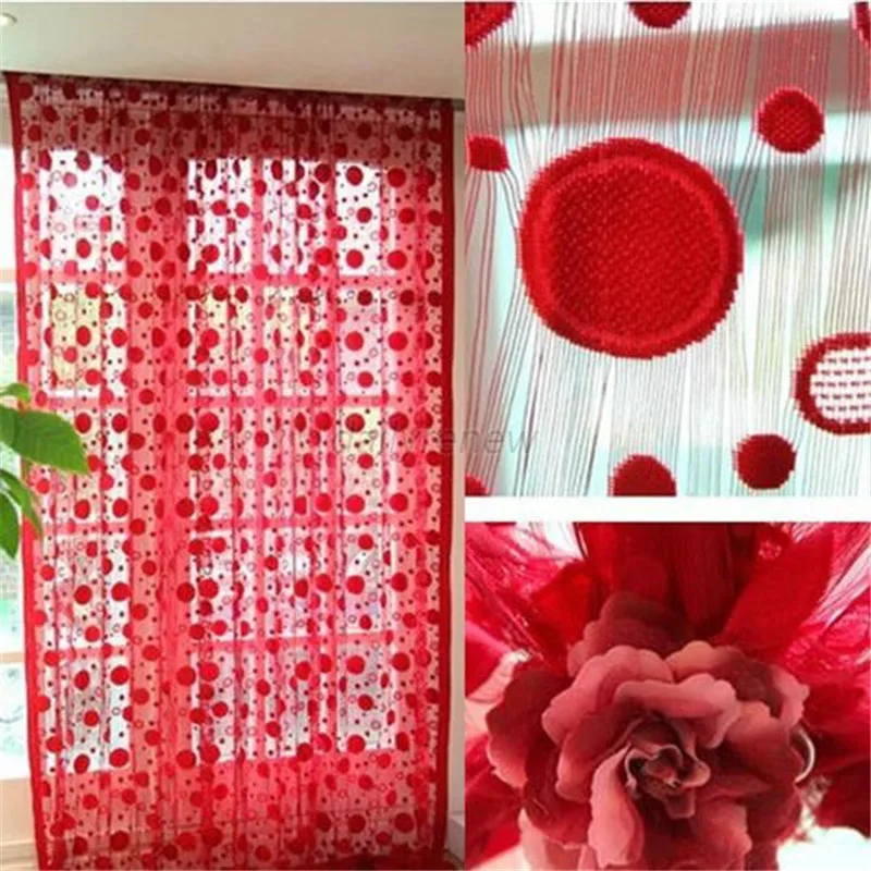 

New Circle Tassel String Door Curtain Window Room Divider Curtain Valance Drapes AA