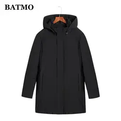 BATMO 2019 Новое поступление зимние высококачественные теплые мужские парки, мужские зимние куртки с капюшоном, большие размеры L-8XL 195