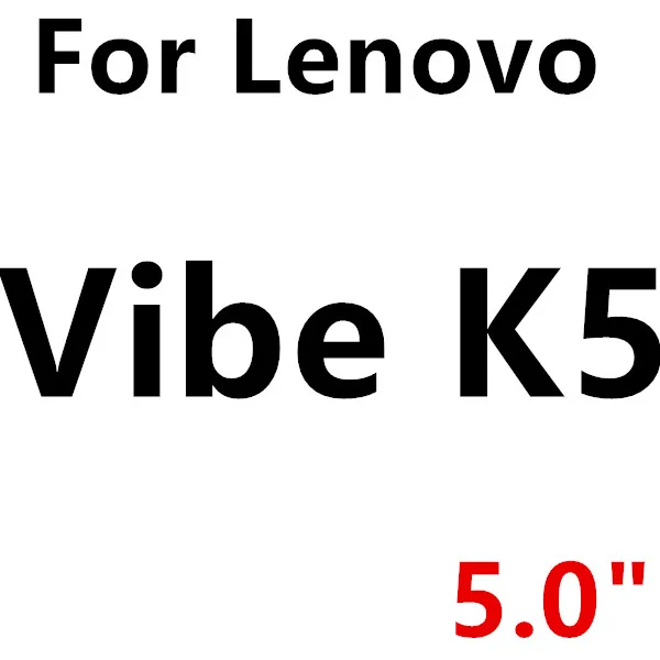 Закаленное стекло для защиты экрана для lenovo Vibe A Plus A1010 C A2020 A C2 K5 K6 power K4 Note Plus P2 P1 A7700 GLAS Sklo Cover - Цвет: Vibe K5