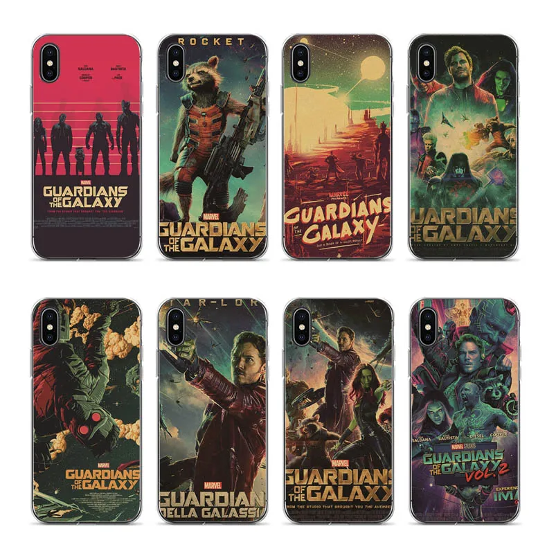 

OUTMIX Guardians of the Galaxy Cellphones cover For iPhone 6s 6plus 6 7plus 7 8 8plus 5 5S SE XR XS max phone case