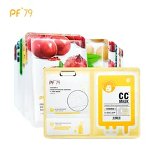 PF79 Skin Care Fruit Face Mask 8pcs Mask Sheet Replenishment Vitamin C Facial Mask Moisturizing oil Control Whitening Mask