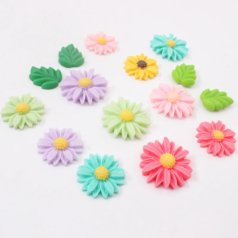 

5pcs Small Daisy Fridge Sticker Colorful Sunflower Painted Resin Magnetic Refrigerator Decorative Flower Home Decor Random Color