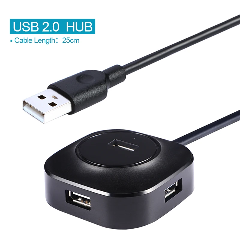 EASYIDEA мульти usb-хаб 3,0 микро USB высокоскоростной разветвитель 3,0 концентратор 4 usb порта адаптер все в одном для ноутбуков компьютерные аксессуары - Цвет: HUB 2.0 25CM