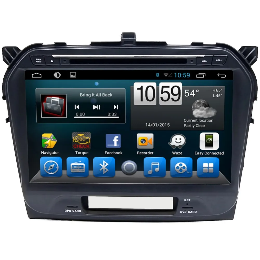 Discount 10.1" HD 1024*600 Android 6.0 Car DVD Radio GPS Stereo Navigation Player for Suzuki Vitara 2015 2016 GPS Radio 4 Core 4G WIFI BT 1