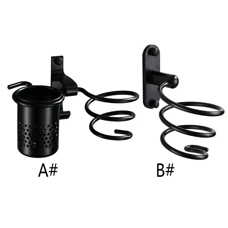 

Aluminum Hair Dryer Rack With Cup Bathroom Toilet Shelf Blow Storage Holder Save Space Hanger Accessories