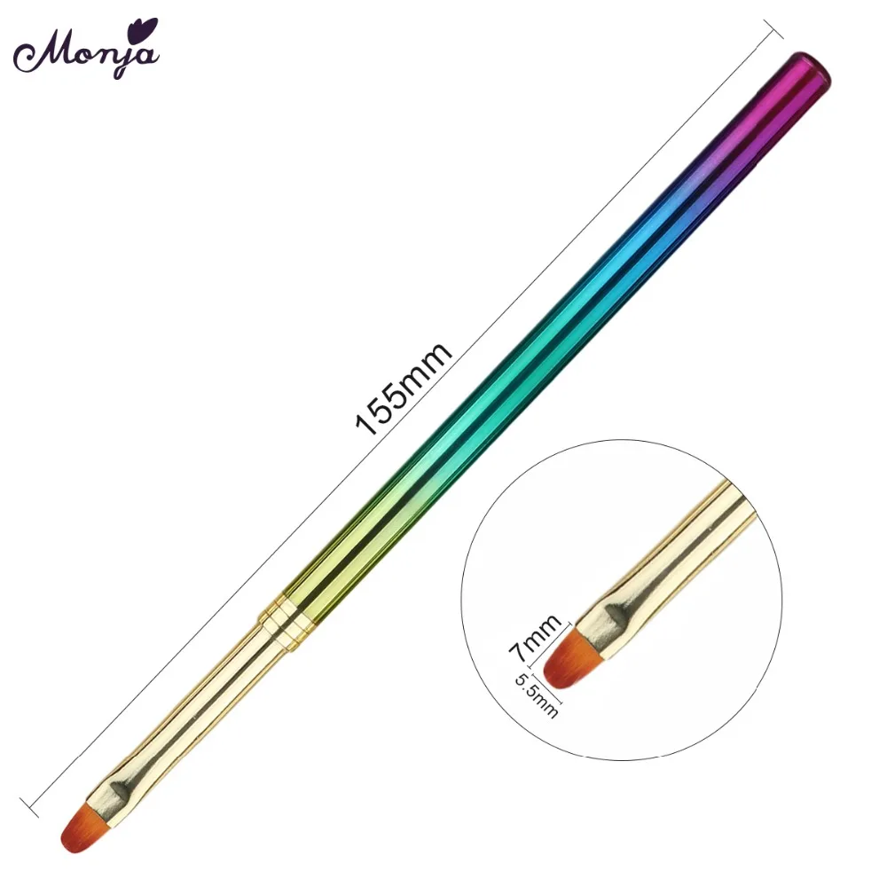 Monja 8 видов стилей для нейл-арта полоска линии лайнер для рисования градиентная кисть жидкая пудра акриловая УФ-гель для наращивания карандаш для рисования