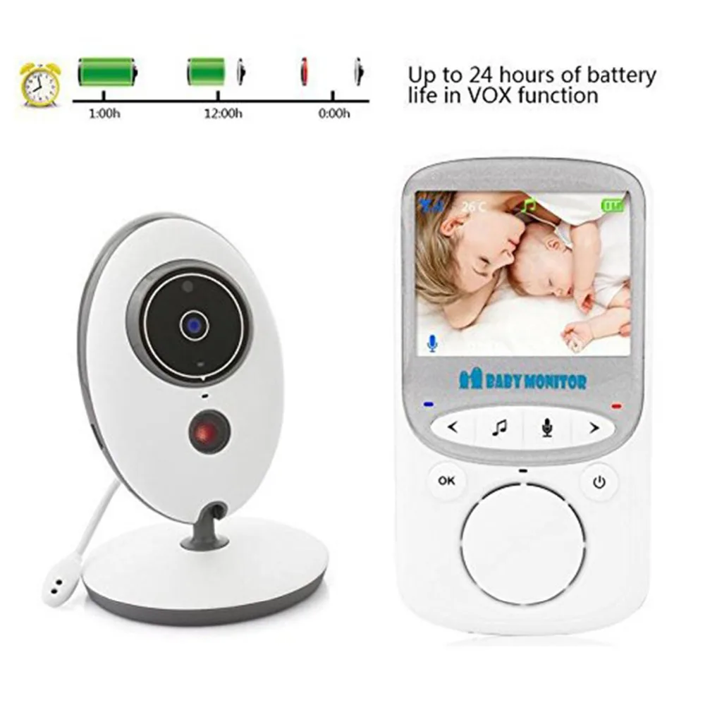  OWGYML Wireless Digital video baby monitor camera LCD Display VB605 two way talk back Surveillance 