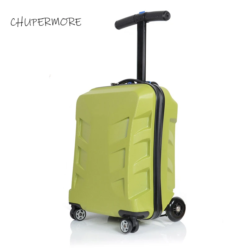 US $139.75 CHUPERMORE Fashion Creative Skateboard Rolling Luggage Multifunction High Quality Suitcases Wheels Men Women Trolley