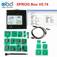 Последние Xprog-M V5.74 коробка ECU чип тюнинг инструмент обновление версии Xprog V5.55 X-prog V5.60 V5.70 V5.72 ECU Программист Полный адаптер