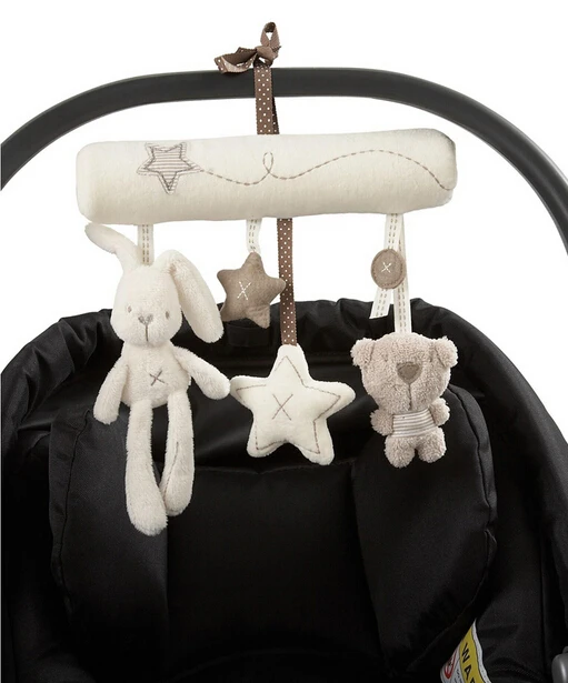 

Cot Hanging Toy Baby Rattle Toy Soft Plush Rabbit Musical Mobile Products Babies Infant