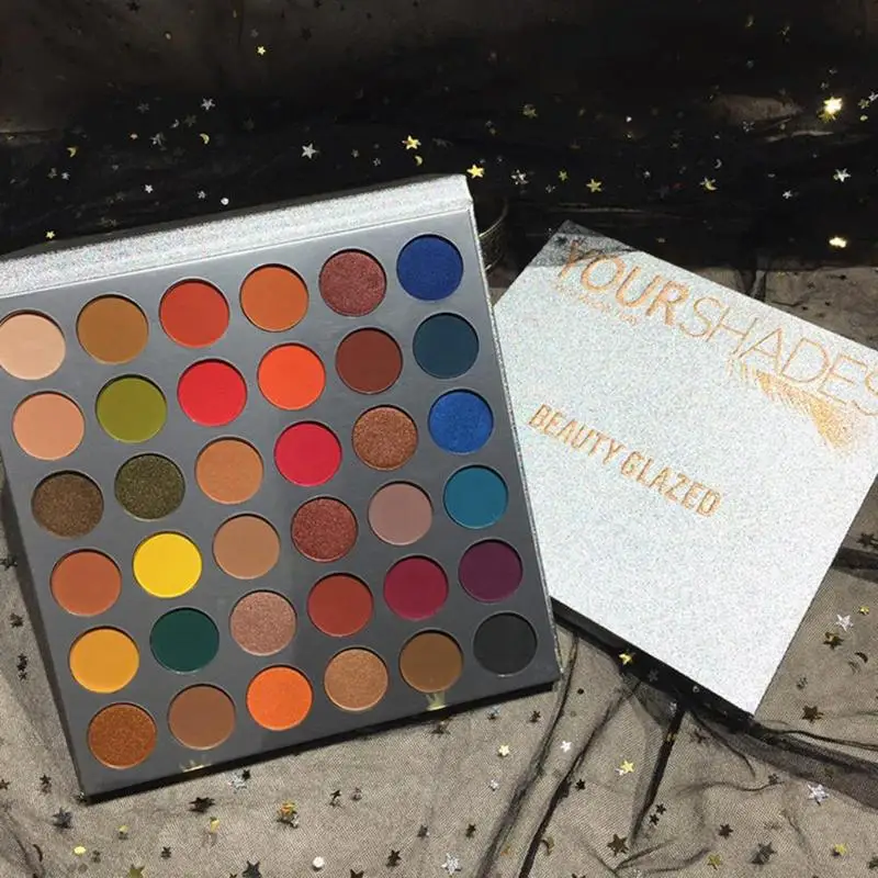 Beauty Glazed тени для век Палитра хайлайтер мерцающие пигментные стойкие водостойкие