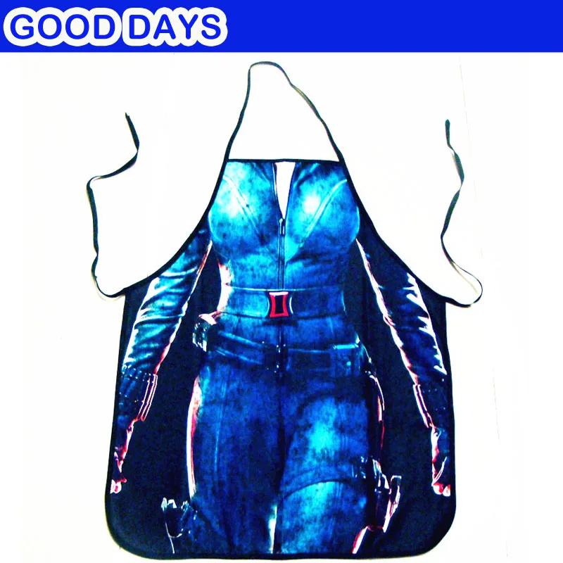 

Captain America 2 black widow scarlett Siamese clothing design KITCHEN BBQ apron