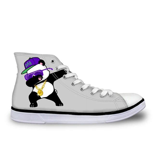 ELVISWORDS Cartoon Dab Unicorn Panda Print Women Canvas ELVISWORDS Cartoon Dab Unicorn Panda Print Women Canvas