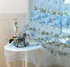 curtains Modern Floral Tulle Curtains para Living Room curtains para  Bedroom Kitchen free shipping nonwashable ► Photo 2/6