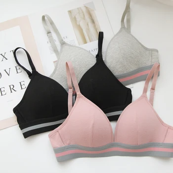 

New summer traceless women bras fashion casual underwear top women seamless wire free cozy simple traceless women sports bra