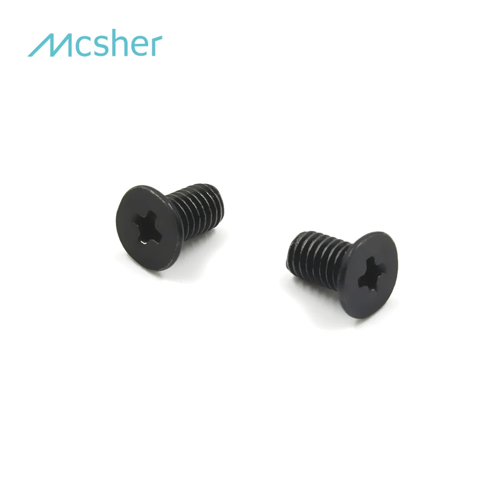 

100pcs M3 x 5mm Laptop Notebook Screw Phillips Flat Wafer Head Black Zinc