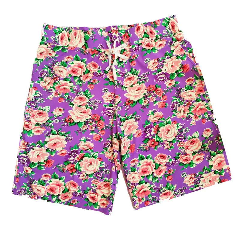 Летние пляжные модные шорты Для мужчин Повседневное хлопок полиэстер Гавайский Мужские Шорты для купания быстросохнущая пляж серфинг шорты для бега z0220