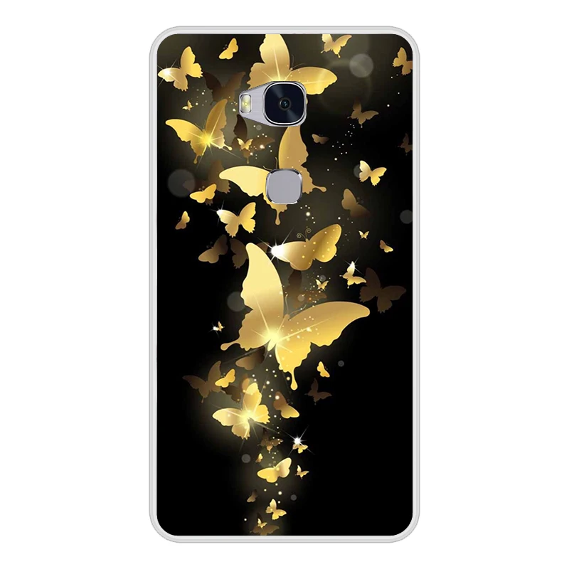 Задний Чехол для Huawei Honor 5X X5 GR5 чехол из ТПУ телефона с диагональю 5 дюйма