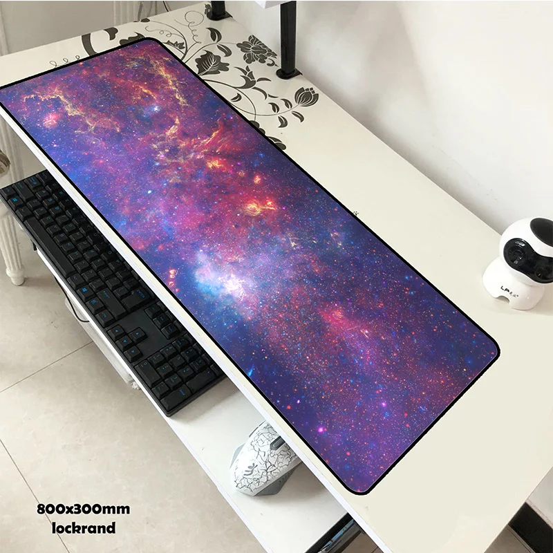 Galaxy mouse pad gel 80x30cm pad to mouse Beautiful computer mousepad gaming mousepad gamer to laptop present mats