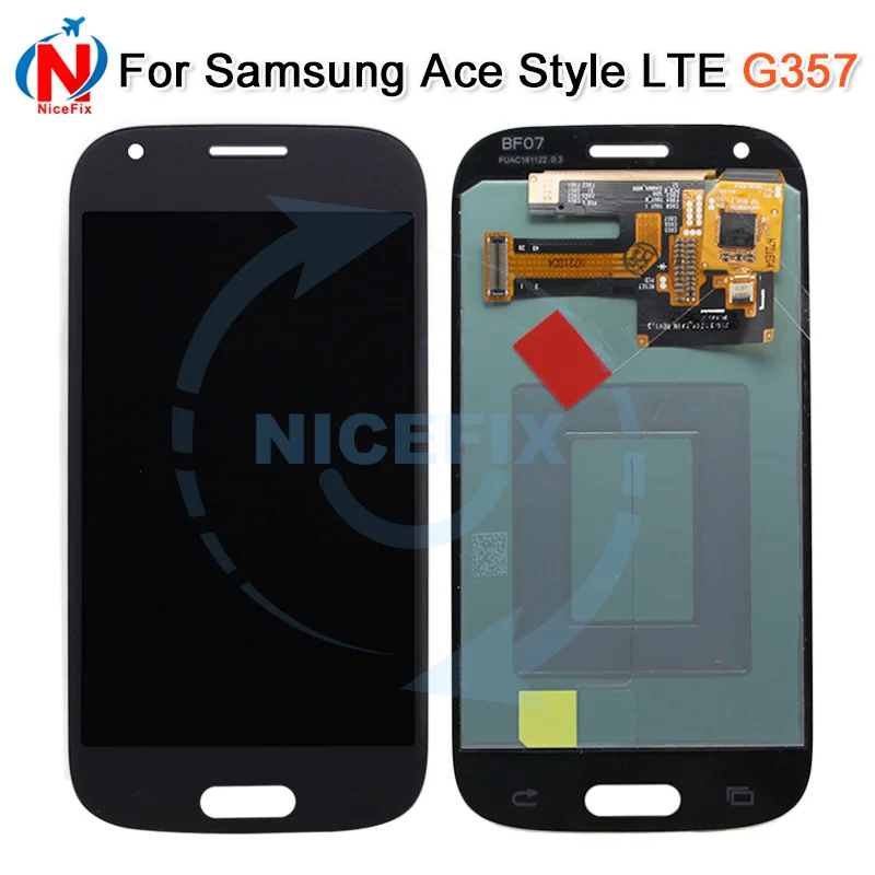 

SUPER AMOLED LCD for Samsung Galaxy Ace 4 SM-G357 G357 G357FZ Ace4 LCD Display with Touch Screen Digitizer Assembly White/Grey