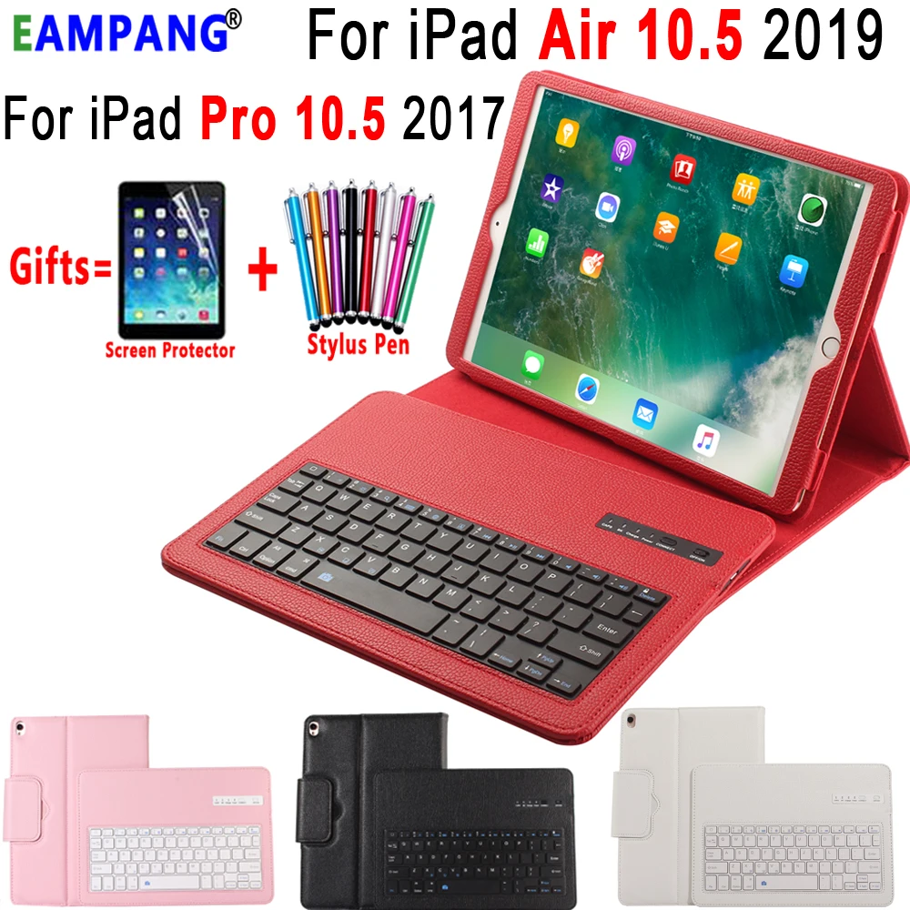 Съемный беспроводной кожаный чехол с Bluetooth клавиатурой для Apple iPad Air 10 5 2019 Pro A1701 A1707