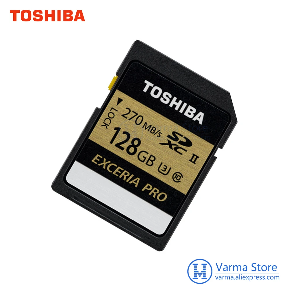 Toshiba exceria pro sd карта N501 SD памяти UHS II U3 128 Гб класс 10 4 K UltraHD высокоскоростная флеш