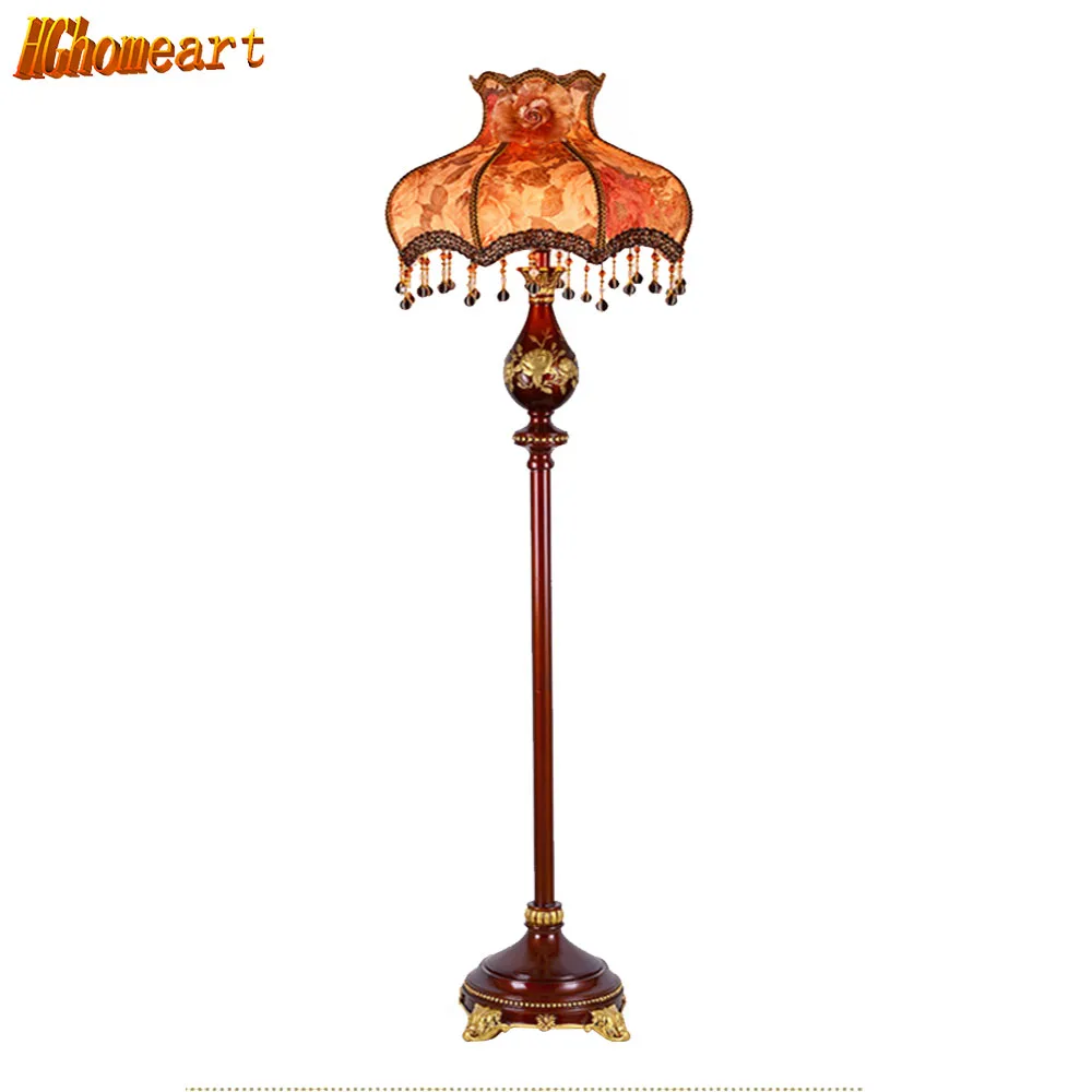 

HGHomeart Nordic Retro Resin Floor Lamp Lambader LED Art Exotic Studio Lamps Luxurious Bedroom Residential Home Lighting110/220V