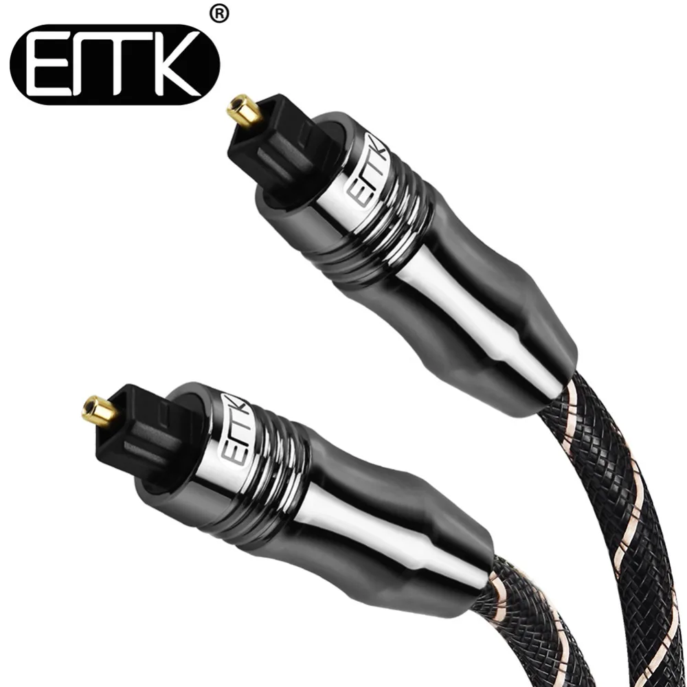 EMK Digital Toslink SPDIF 5 1 оптоволоконный аудио кабель с оплеткой м 2 3 10 15 м|optical audio cable|audio
