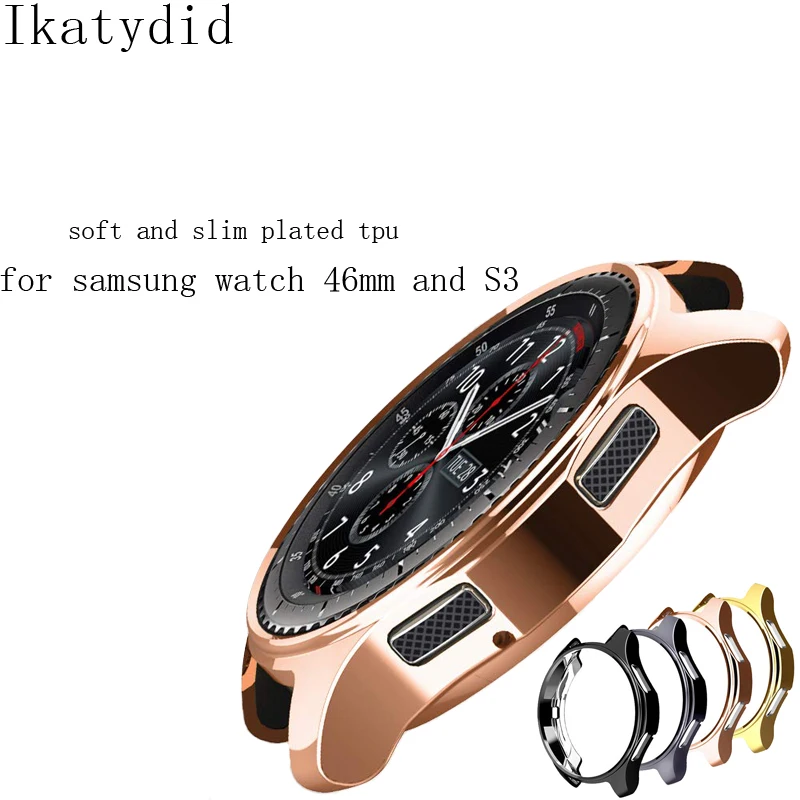 

Watch protective Case for samsung Gear S3 Frontier SM-R760/Galaxy watch 46mm SM-R800 soft TPU plated All-Around Clear Cover