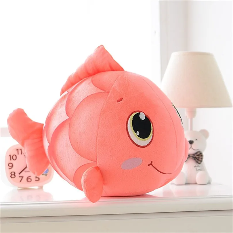 peluche poisson rouge