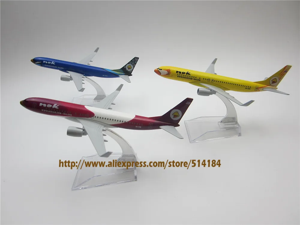 16cm Metal Plane Model Thailand Thai Nok Air Airways Boeing 737 B737