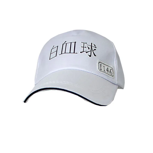 Coshome Anime Hataraku Saibou Wigs Platelet Red Blood Erythrocyte Leukocyte Cosplay Hats Cells at Work Caps (5)