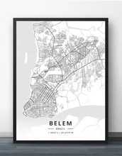 Poster do mapa do rio de janeiro rio de janeiro rio de janeiro são paulo brasil