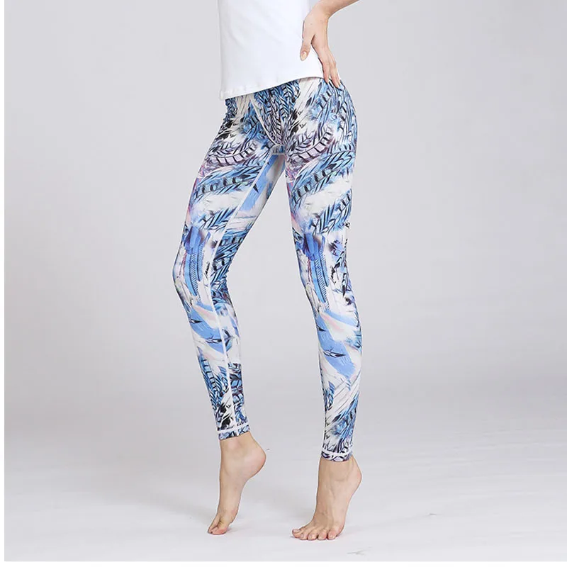 

Peacock 3D Printed Sexy Yoga Pants Women Gym Leggings Sport Fitness High Waist Elastic Athletic Tights Female Trousers