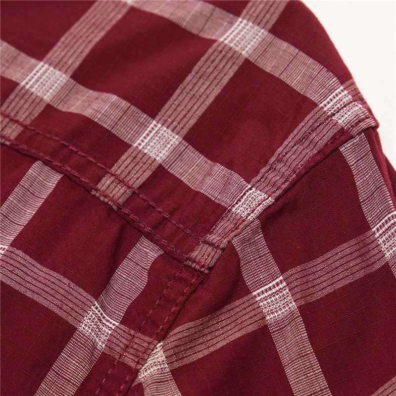 Casual Men's Long Sleeve Plaid Dress Shirt Cool Classic 100% Cotton Male Social Work Business Dress Shirt Tops Camisa Masculina (12)