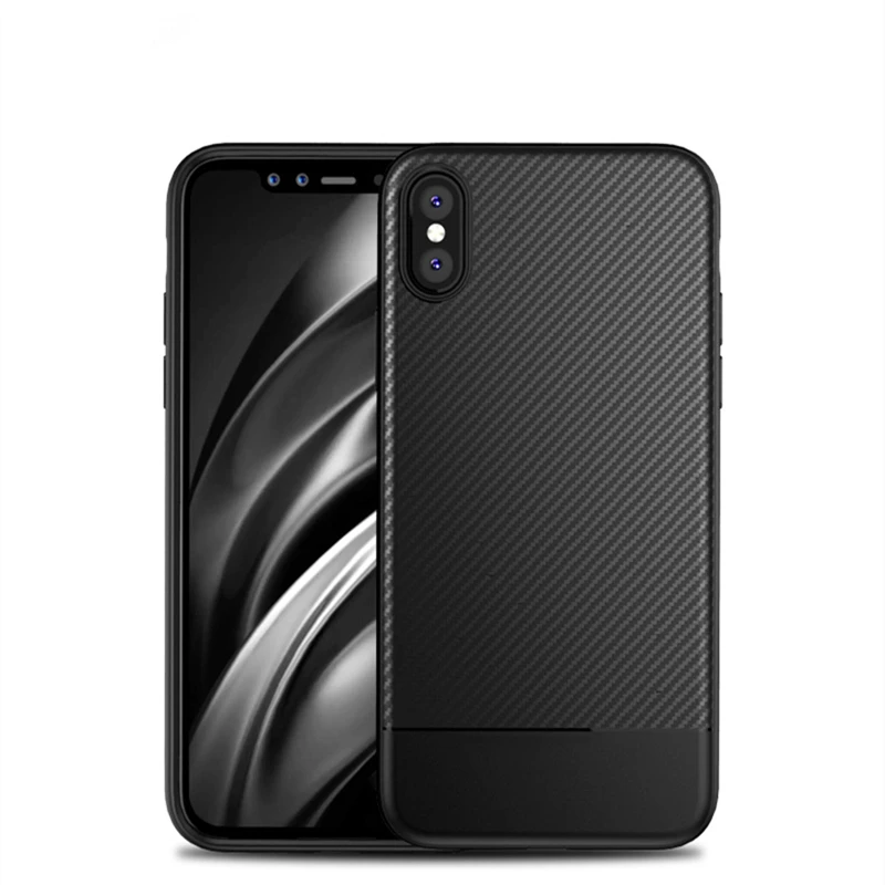 cheap Ultra Thin Carbon Fiber Phone Case For iPhone X 8 7 6 6S Luxury Soft TPU Silicone Shockproof Case For iPhone 8 7 6 6S Plus Coque