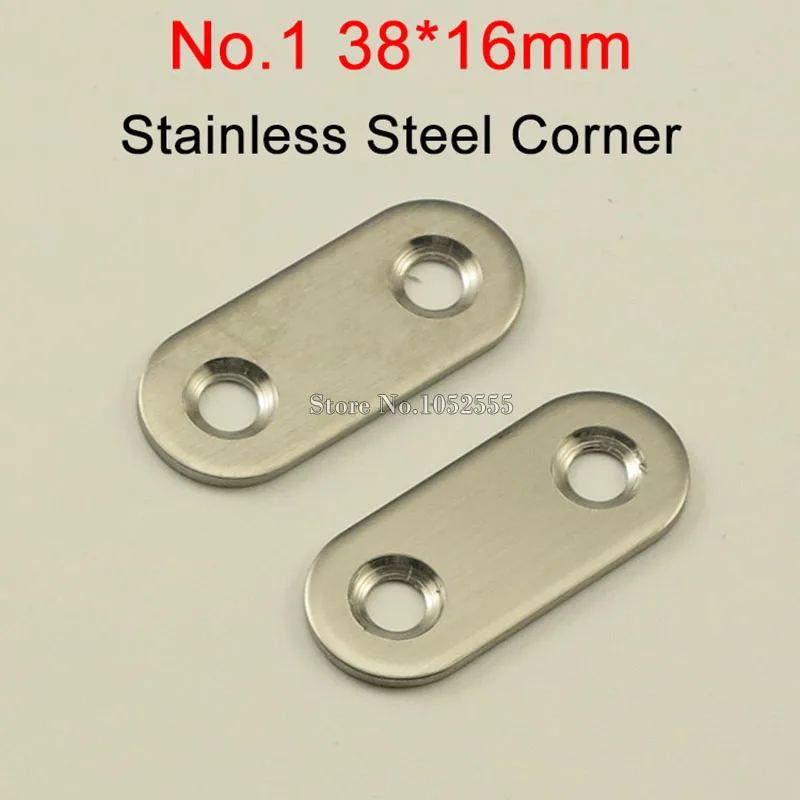 100pcs 38*16mm stainless steel Flat Brackets Strai...