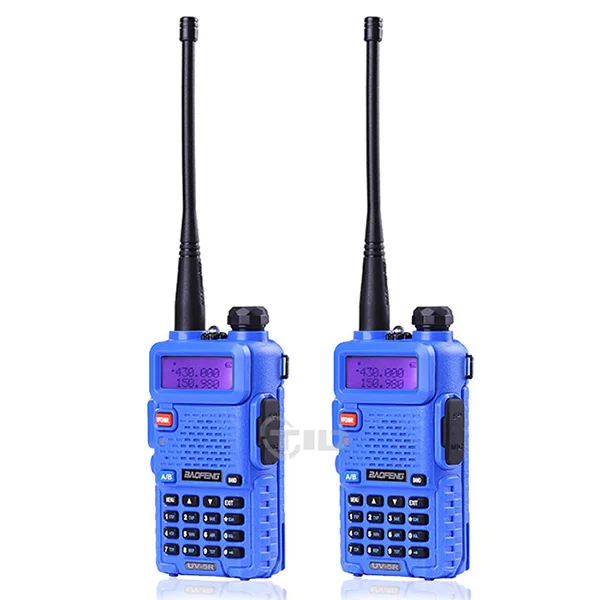 2 Шт. BaoFeng УФ-5R Рация VHF/UHF136-174Mhz& 400-520 МГц Dual Band Baofeng уф-5r Портативный Портативной рации uv5r радиостанция рации для охоты baofen - Цвет: Blue
