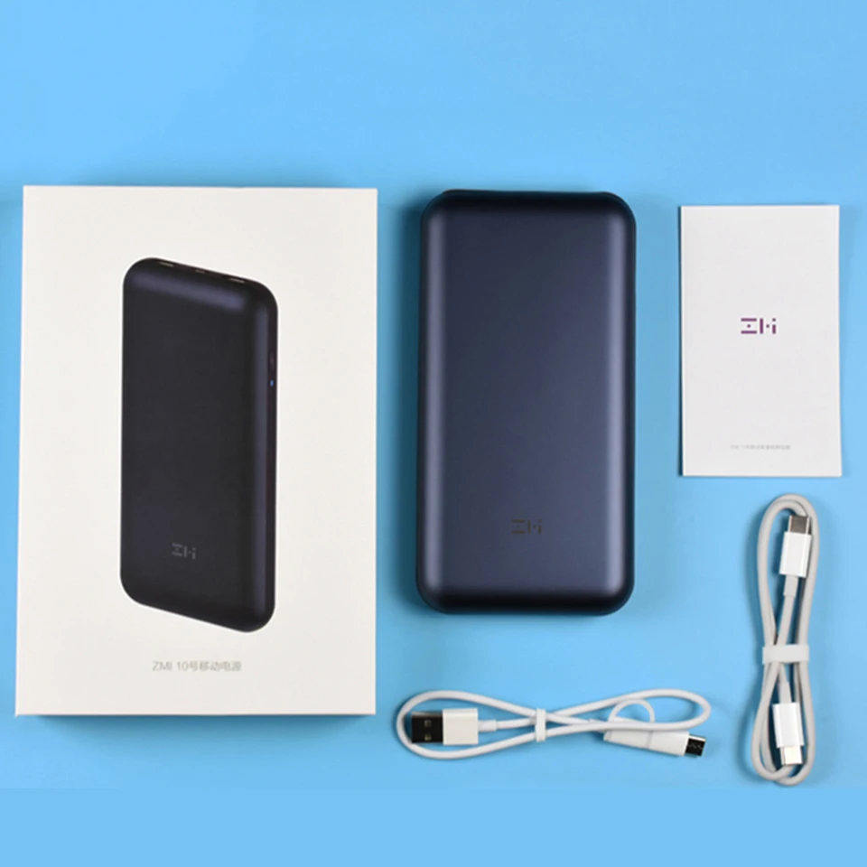 Xiaomi ZMI power Bank 20000 мАч Внешняя батарея портативная Быстрая зарядка QC 3 0 зарядное