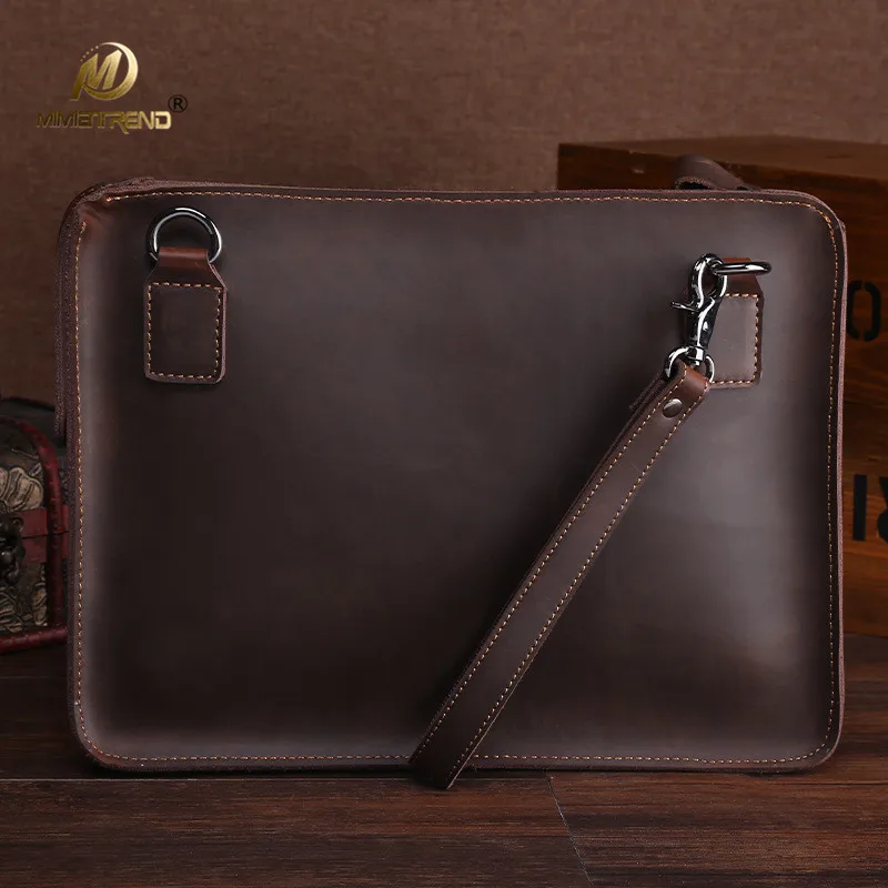 

Mimiatrend High Quality Vintage Genuine Leather Bag for 11 12 13 14 Inch laptop Sleeve Pouch Wholesale
