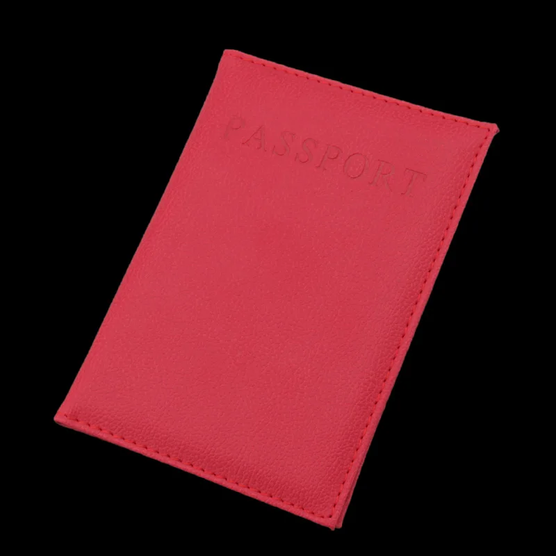 Милый карман на молнии пу кожаный чехол для паспорта розовый твердый Держатель для паспорта Чехлы для паспорта(на заказ - Цвет: L