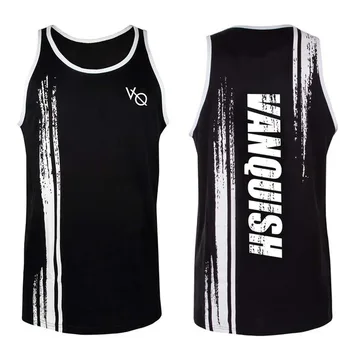 

European and American brothers sports vests men's quick-drying tight-fitting running training fitness sleeveless T-shirt
