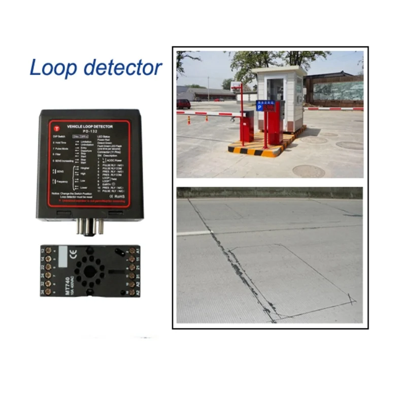 

Car parking system Single channel Loop Detector PD132 with a best price/detector de lazo inductivo 12VDC 24VDC 220VAC
