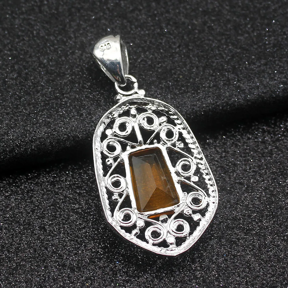 Hermosa красивые ювелирные изделия милый HoneyTopaz серебряного цвета для женщин