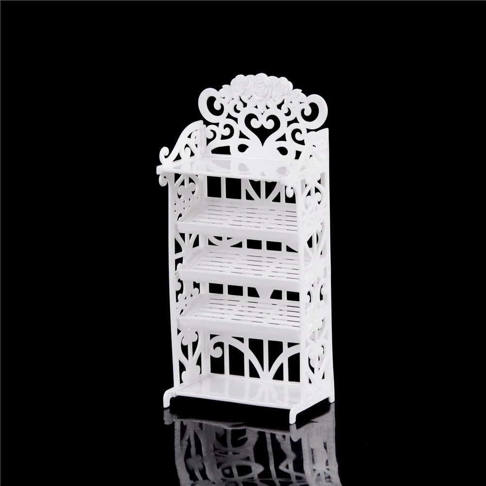 

Plastic cute Doll house Doll Shoes Rack Playhouse Accessories For Barbie Doll Furniture Kids Toys