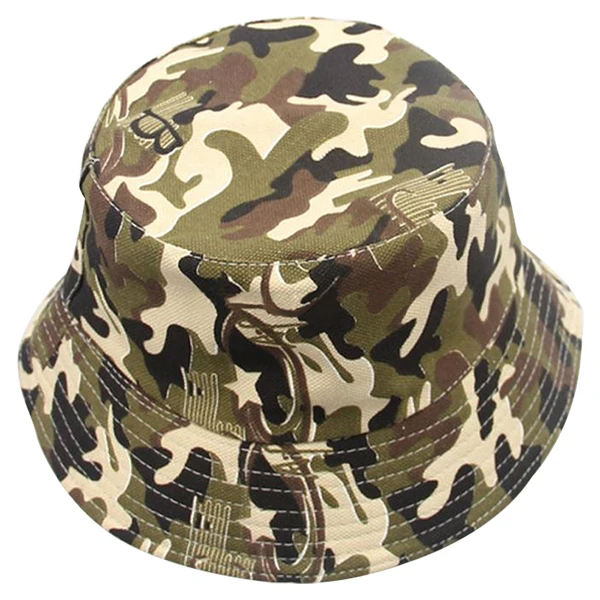 

Camouflage Cute Sweet Child Boys Girls Toddler Summer Bucket Sun Hat Fisherman Cap Brown