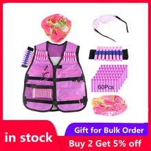 Women Tactical Protective Bandolier for Nerf N-strike Elite Series Soft Bullet Wristband 10 Soft Bullets Scarf Mask +Goggles Women Tactical Protective Bandolier for Nerf N-strike Elite Series Soft Bullet Wristband 10 Soft Bullets Scarf Mask +Goggles