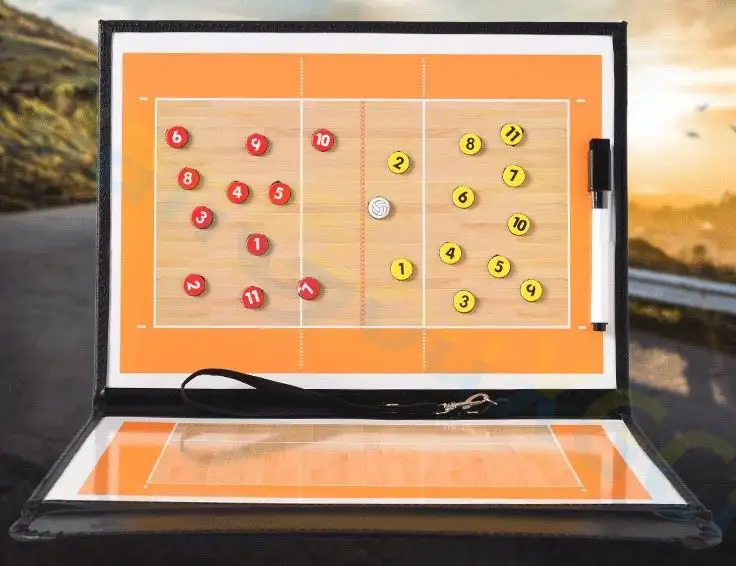 12pcs volleyball Coach Match Training Tactical Plate Coaching Board