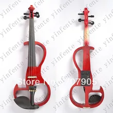 1x 4/4 Электрический Скрипки хороший звук Массив дерева цвет: желтый, белый синий зеленый красный т. д
